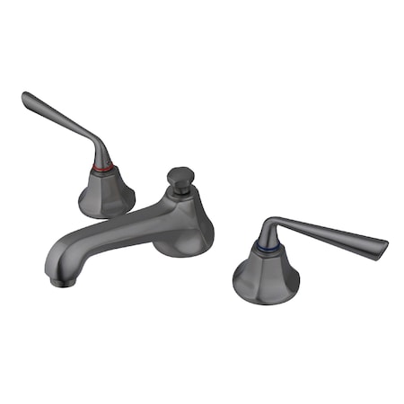 Silver Sage KS4468ZL 8-Inch Widespread Bathroom Faucet with Brass Pop-Up KS4468ZL